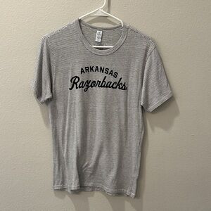 Alternative Striped Arkansas Razorbacks Tee